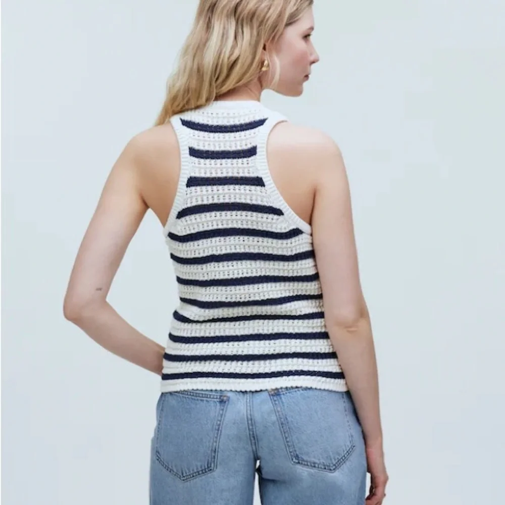 Madewell Crochet-Knit Crewneck Sweater Tank | Size M - Picture 2 of 10